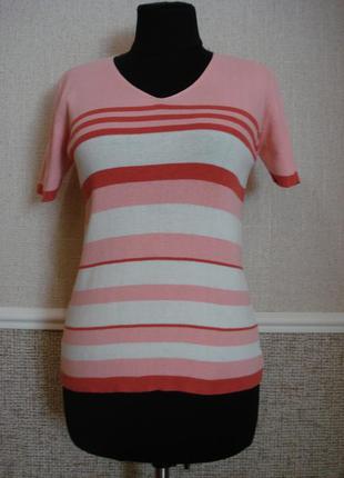 Літня кофтинка приталені трикотажна блуза