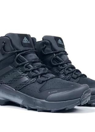 Р.41-45 кроссовки adidas terrex черные зима