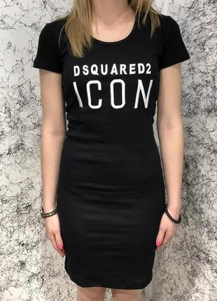 Платье dsquared2 dress icon black