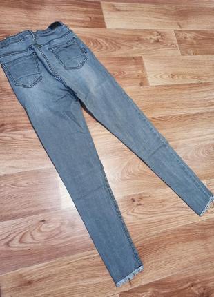 Стильные джинсы на девочку рост 152 158 высокая посадка2 фото