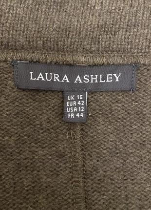 Шерстяная кофта кардиган laura ashley шерсть люкс бренд, бежевая, коричневая,7 фото