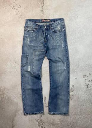 Джинси cipo&amp;baxx avant garde y2k patch work distressed jeans