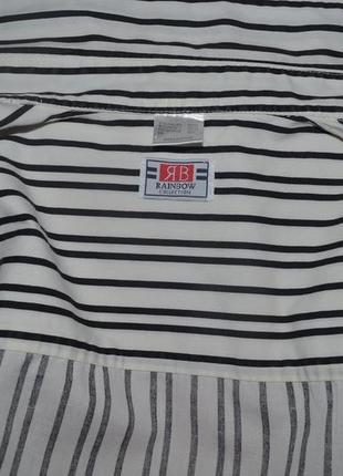 Мужская рубашка rainbow collection c двухуровневым коротким рукавом