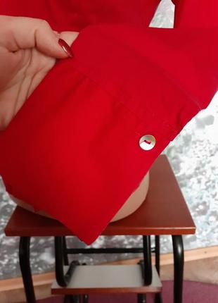Блуза atmosphere рубашка на крючках красная блузка с рукавом5 фото