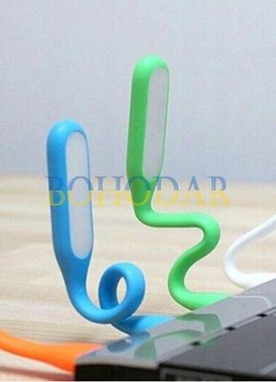 Лампа гнучка usb led 5v trizand 13175 різний на вибір колір настільна 1.2w в zip-пакеті світильник нічник підсвітка польща!3 фото