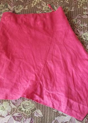 Спідниця ллянна юбка лен3 фото