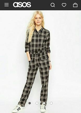 Asos комбинезон в клетку