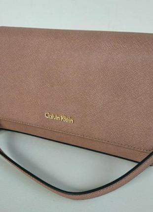 Модная сумка багет calvin klein натуральная кожа2 фото