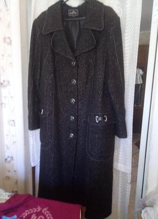 Igor p style. шикарне пальто утеплене для великої дами