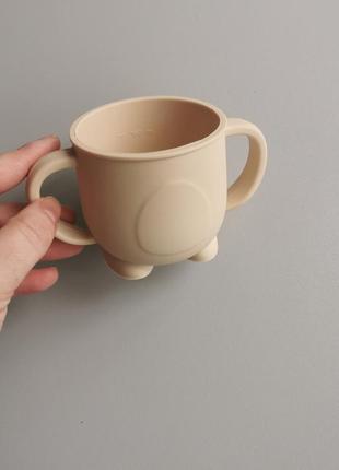 Поильник детский с трубочкой силиконовый