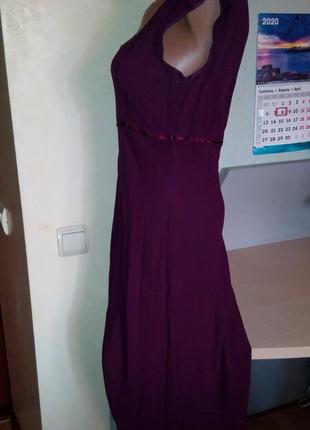 Шикарное длинное платье в стиле ампир цвета спелой вишни3 фото