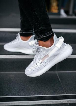 Чоловічі кросівки адідас рефлективні, adidas yeezy boost reflective6 фото