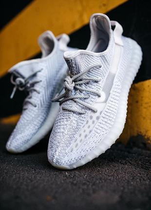 Чоловічі кросівки адідас рефлективні, adidas yeezy boost reflective10 фото