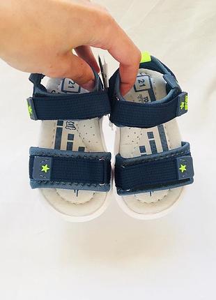 Текстильные босоножки с мигалками