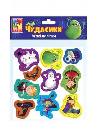 Набор мягких наклеек "чудасики" vladi toys vt4210-01 (укр)