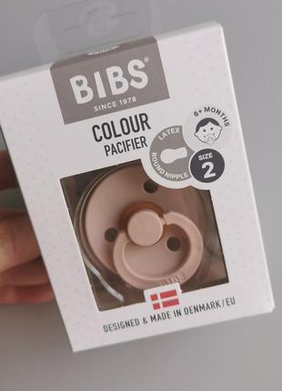 Соска bibs colour  6-18 мес blush пудровая