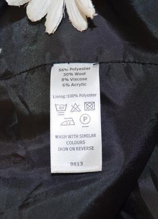 Брендовое шерстяное демисезонное пальто с карманами autonomy этикетка4 фото