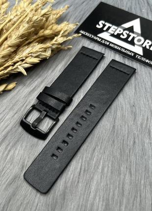 Ремешок кожаный 22 мм для samsung galaxy watch 3 active 45 mm натуральная кожа square