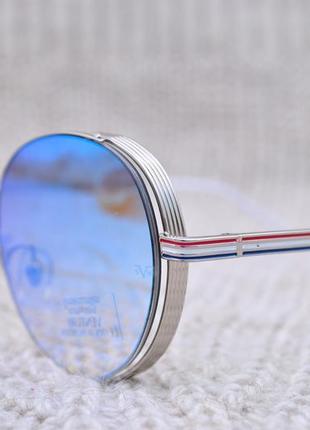 Красивые круглые зеркальные солнцезащитные очки с боковой шорой gian marco venturi gmv854