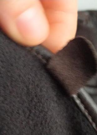 Стильные мужские кожаные варежки 8.5 нитевичка4 фото