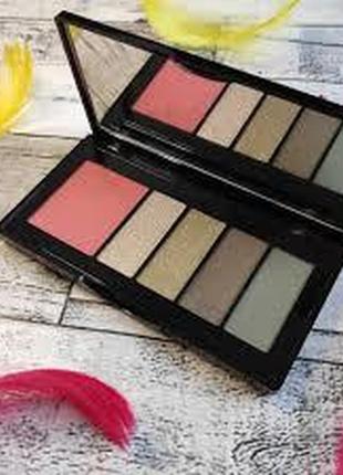 Палетка тіней kiko smart eyes and cheeks palette відтінок 02