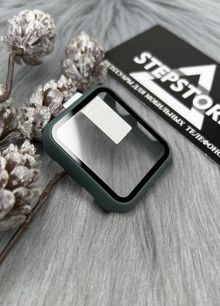 Уценка царапина чехол 360 бампер для apple watch 42 mm series 1 2 3 защитное стекло противоударный прозрачный