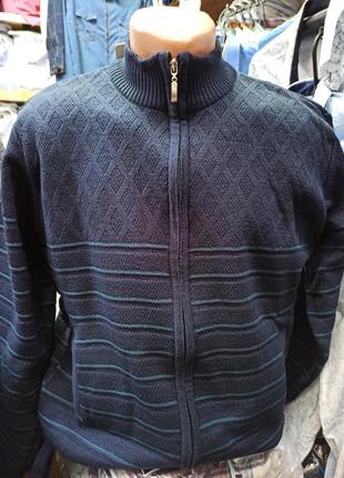 Чоловіча кофта на замку светр бомбер кардиган мужской свитер на молнии1 фото
