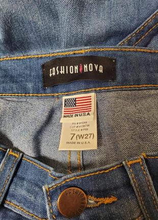 Хорошие брендовые джинсовые брюки высокая посадка6 фото