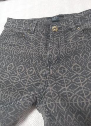 ₴ жіночі джинси абстракція стрейч ,розмір s, 36 наш2 фото