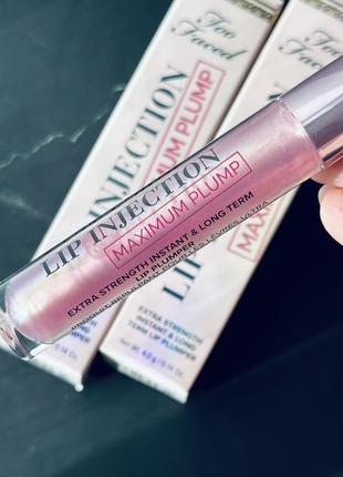 Too faced lip injection maximum plump extra strength hydrating lip plumper блиск плампер для губ2 фото