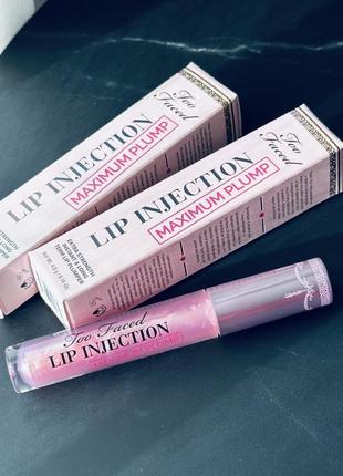 Too faced lip injection maximum plump extra strength hydrating lip plumper блиск плампер для губ1 фото