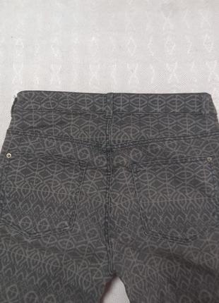 ₴ жіночі джинси абстракція стрейч ,розмір s, 36 наш6 фото