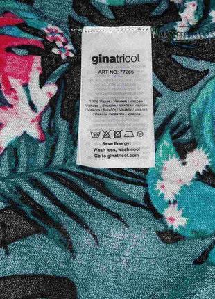 Шикарна віскозна блузка у квітковий принт gina tricot made in india, 💯 оригінал7 фото