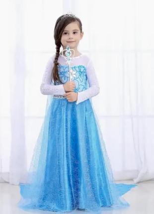 Карнавальное платье принцесы эльзы из м/ф холодное ледяное сердце elsa frozen disney