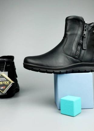 Ботинки, чоботи ecco gore tex зима натуральна шкіра р.35, 22.5см