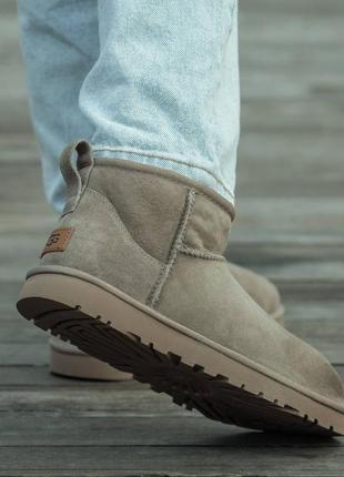 Женские угги ультра мини ugg ultra mini, жэнкие угги замшевое ультра мины4 фото