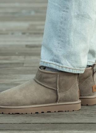 Женские угги ультра мини ugg ultra mini, жэнкие угги замшевое ультра мины2 фото