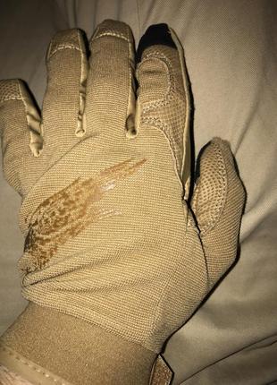 Defcon 5 shooting gloves with leather palm coyote tan