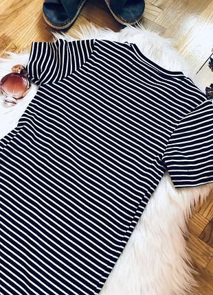 Чорне плаття в полоску pull&bear 4