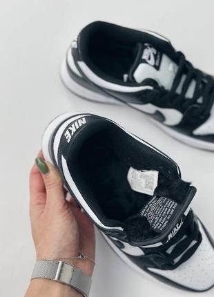 Nike dunk sb black&amp;white winter3 фото