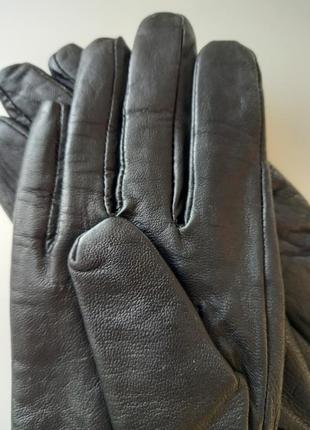 Перчатки перчатки натуральная кожа черные3 фото