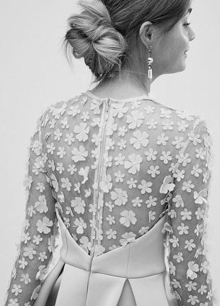 Розпродаж! сукня asos лавандова з рельєфним 3d квітковим мереживом5 фото
