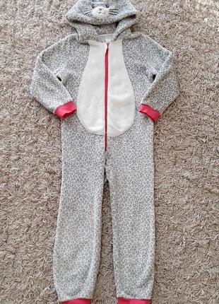 Теплая пижама, кенгуруми 110-116 размера.3 фото