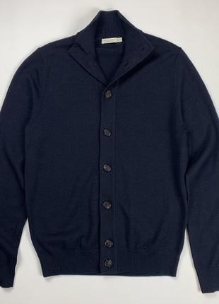 Suitsupply merino wool button up cardigan светр