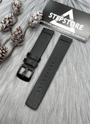 Ремешок 20 мм кожаный для samsung galaxy watch 3 4 classic 42 mm мм square