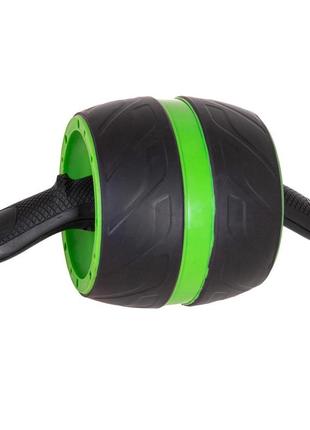 Ролик (колесо) для преса зі зворотним механізмом springos ab wheel fa5010 black/green10 фото