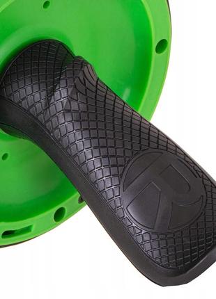 Ролик (колесо) для пресса с возвратным механизмом springos ab wheel fa5010 black/green5 фото