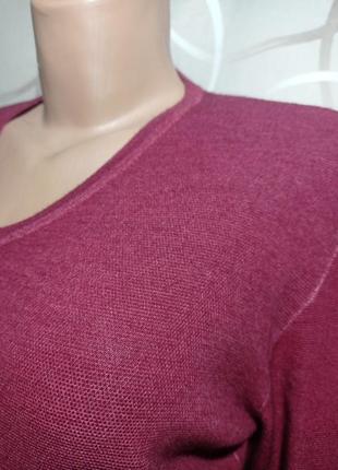 Пуловер премиального бренда zanieri бардового цвета, шерсть и кашемир,унисекс3 фото