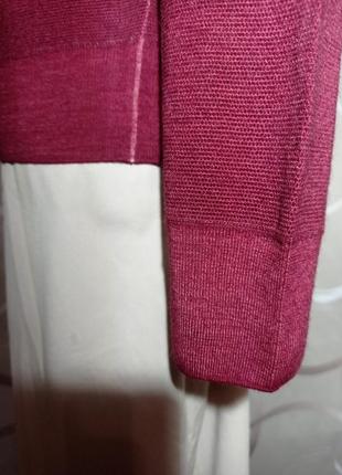 Пуловер премиального бренда zanieri бардового цвета, шерсть и кашемир,унисекс5 фото