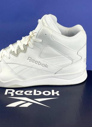 Чоловічі білі шкіряні кеди reebok royal bb4500, розміри 44-506 фото